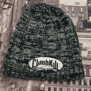 ClimbKnit Black and Gray Women's Beanie